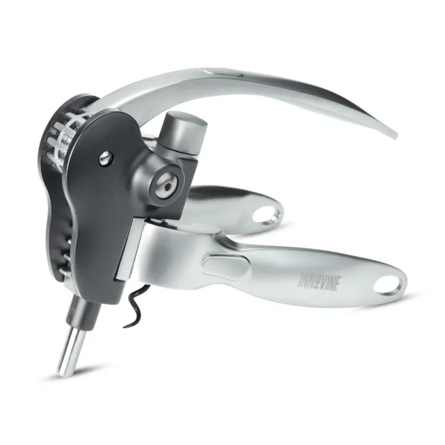 Innovine Serve Horizontal Lever Corkscrew kurkentrekker zwart
