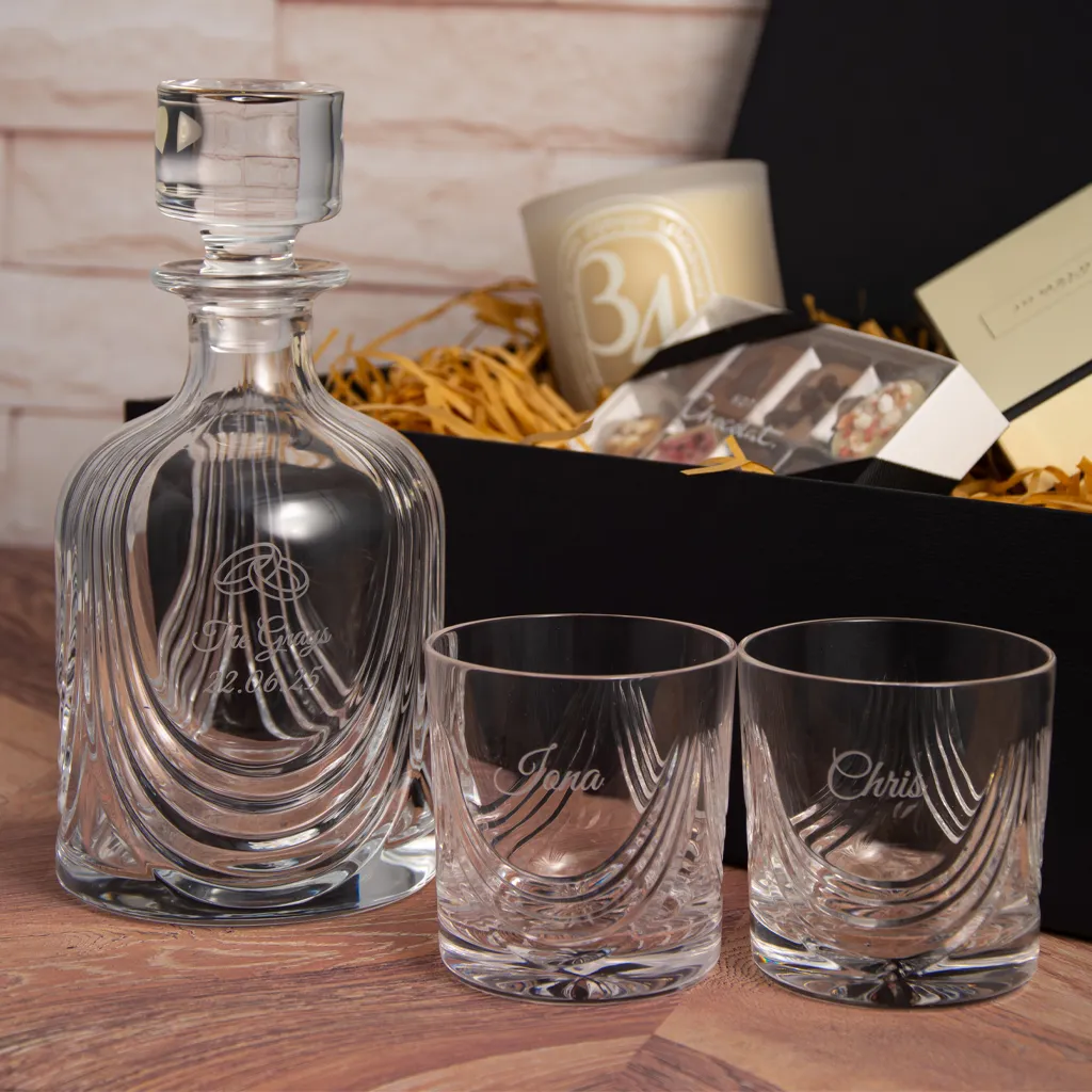The Glencairn Glass Montrose Whisky Decanter Gift Set whiskykarafset