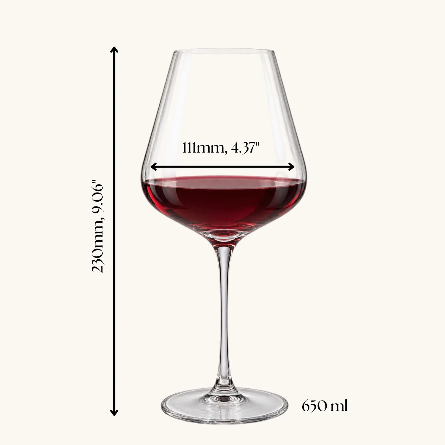 Memoire Sangiovese rode wijnglazen 65 cl