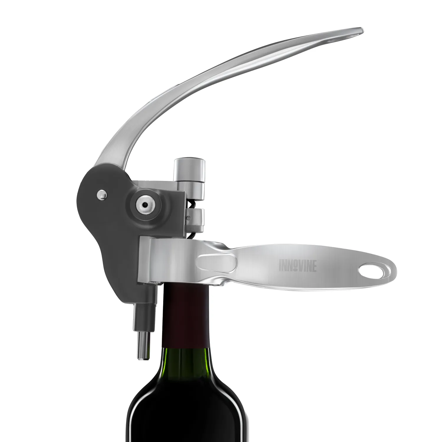 Innovine Serve Horizontal Lever Corkscrew kurkentrekker zwart
