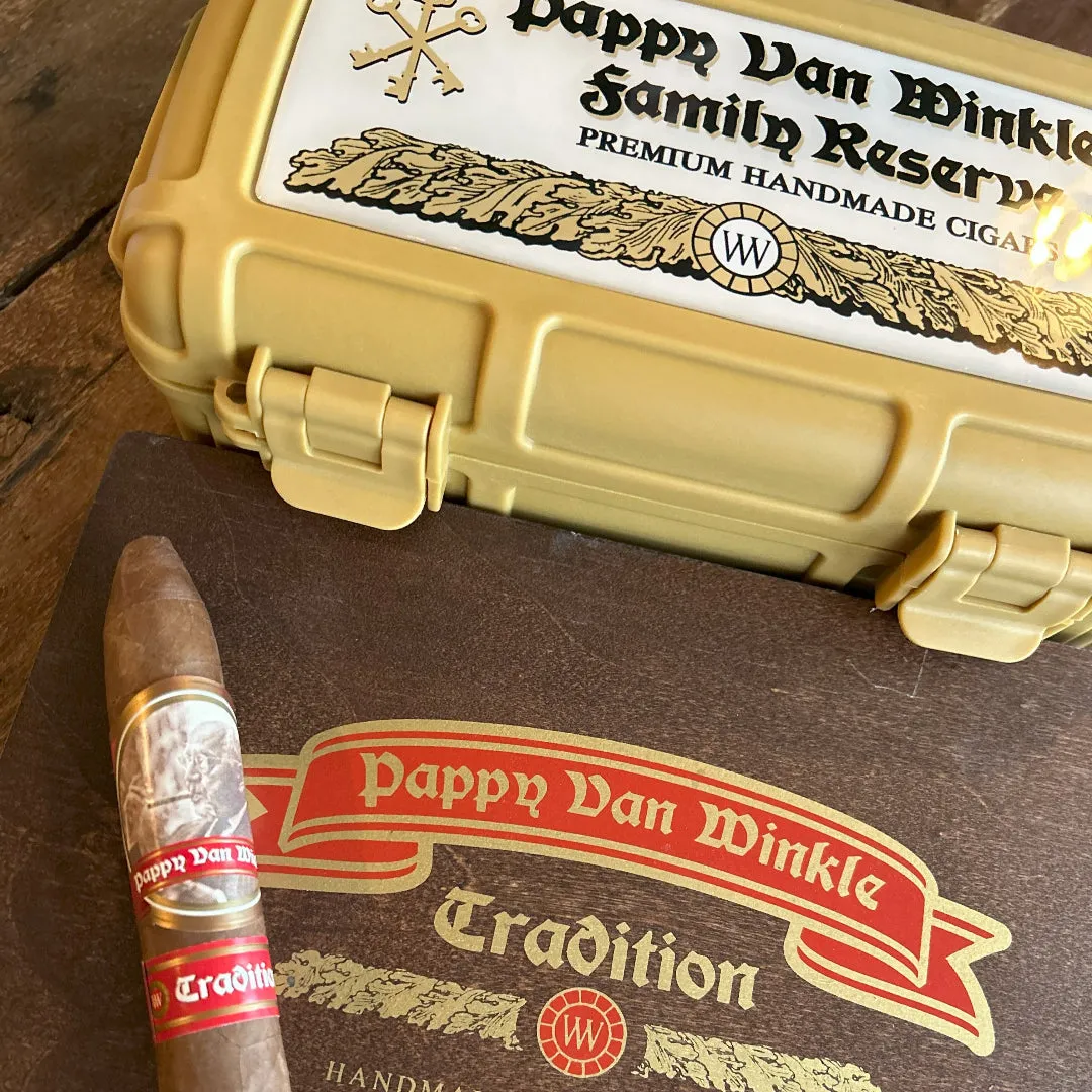 Pappy Van Winkle Family Reserve reis-humidor voor 10 sigaren
