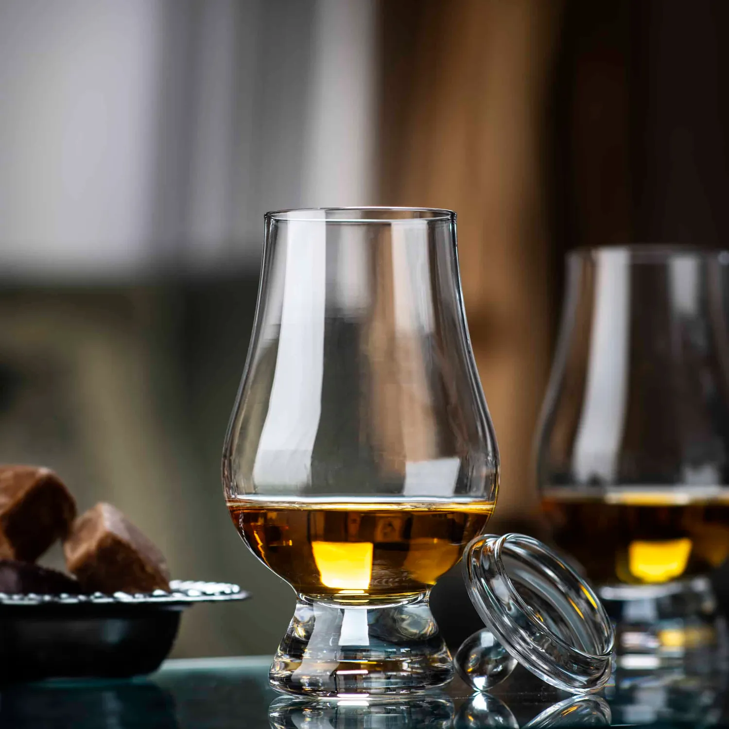 Glencairn whiskyglas met Tasting Cap proefglas