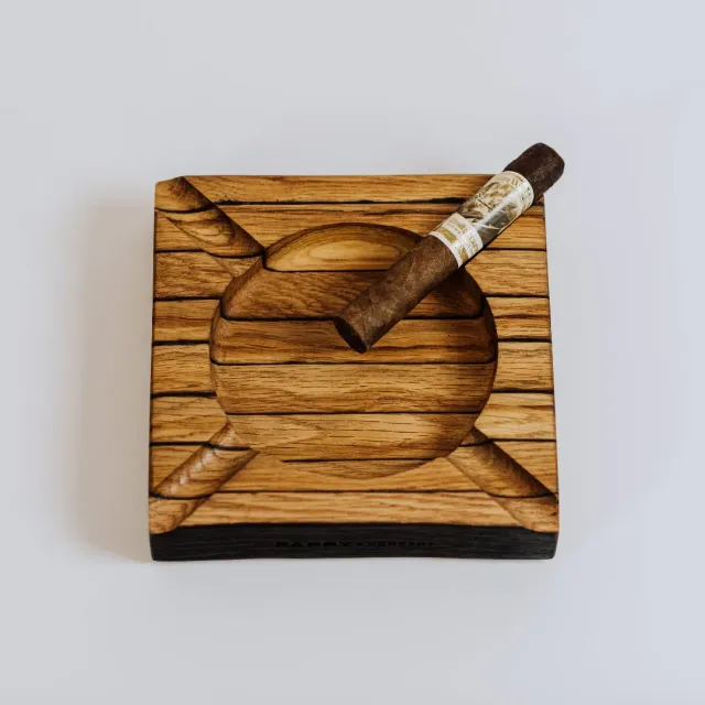 Pappy Van Winkle Bourbon Barrel Stave asbak vierkant eiken