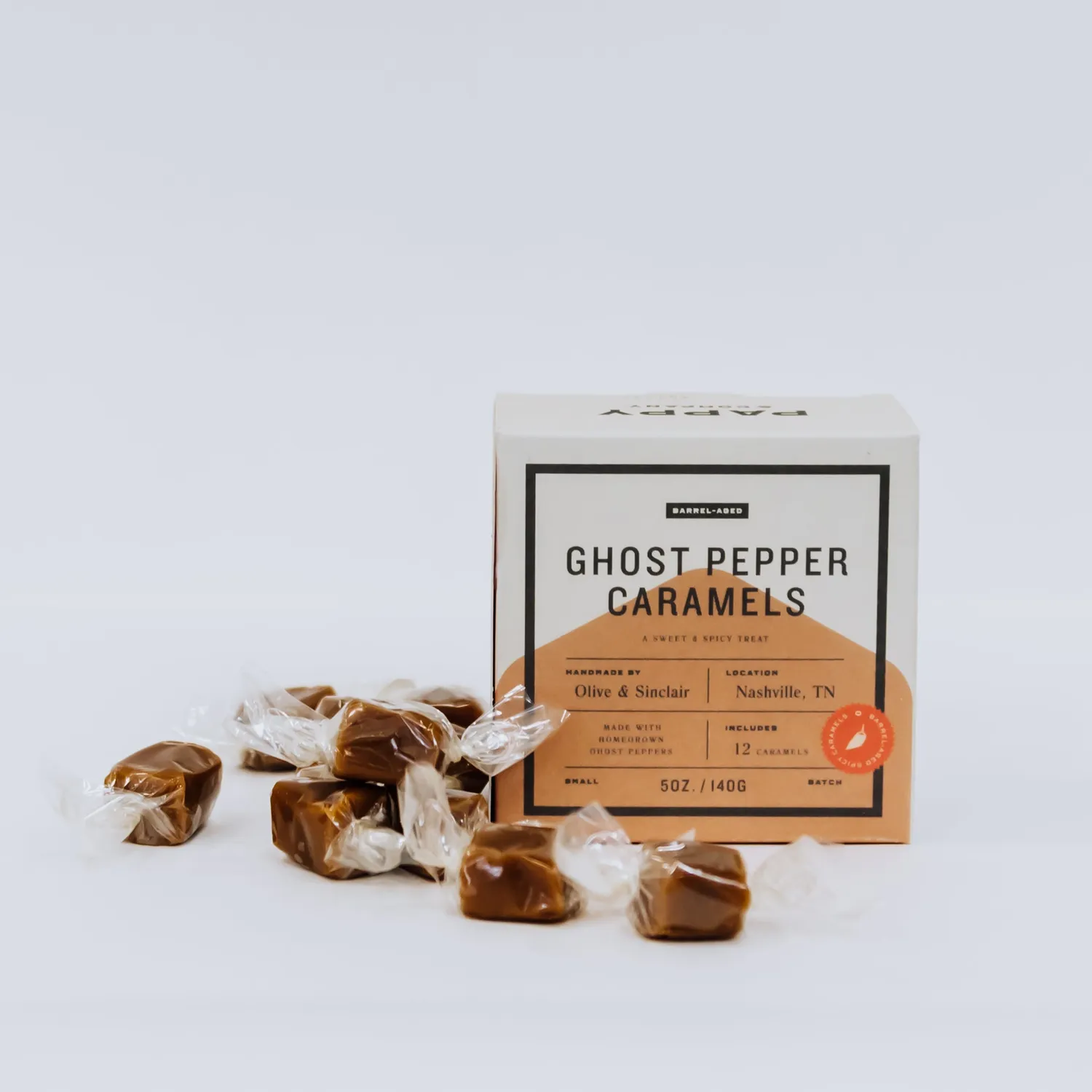 Pappy Van Winkle Barrel Aged Ghost Pepper Caramels karamel