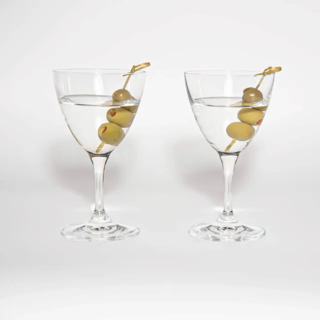 Pappy Van Winkle Keys Nick and Nora cocktailglas set van 2