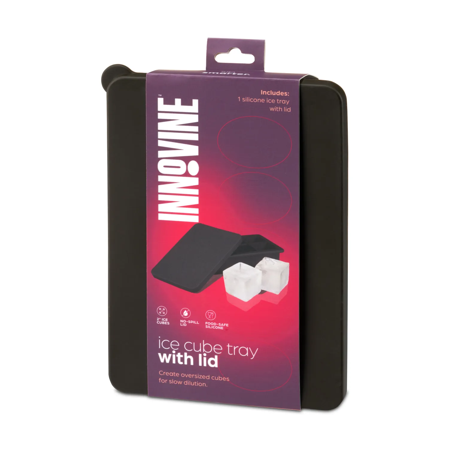 Innovine Chill ijsblokjesvorm met deksel 6 vakken siliconen