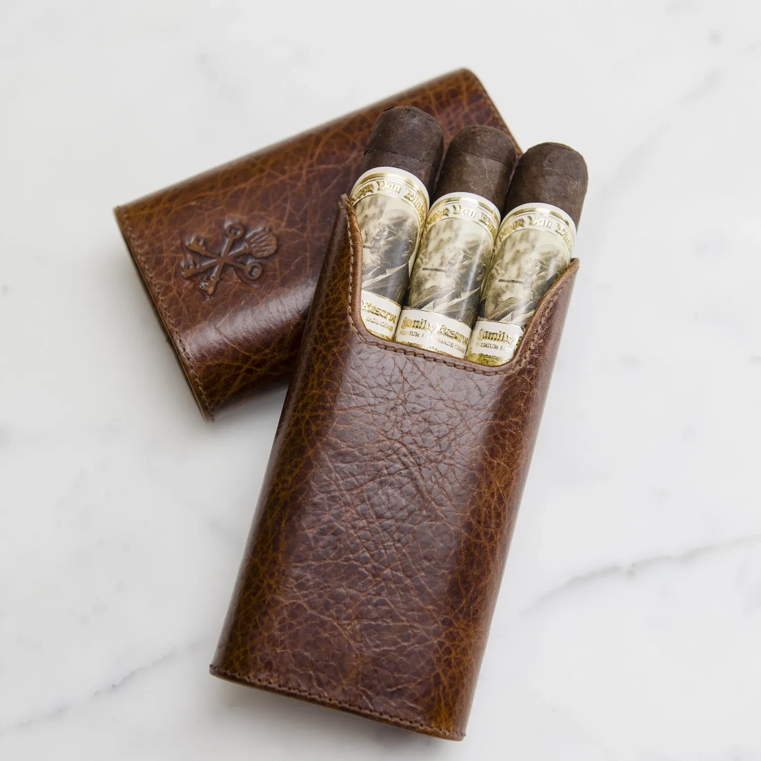 Pappy Van Winkle Custom Show Band sigarenkoker voor 3 sigaren