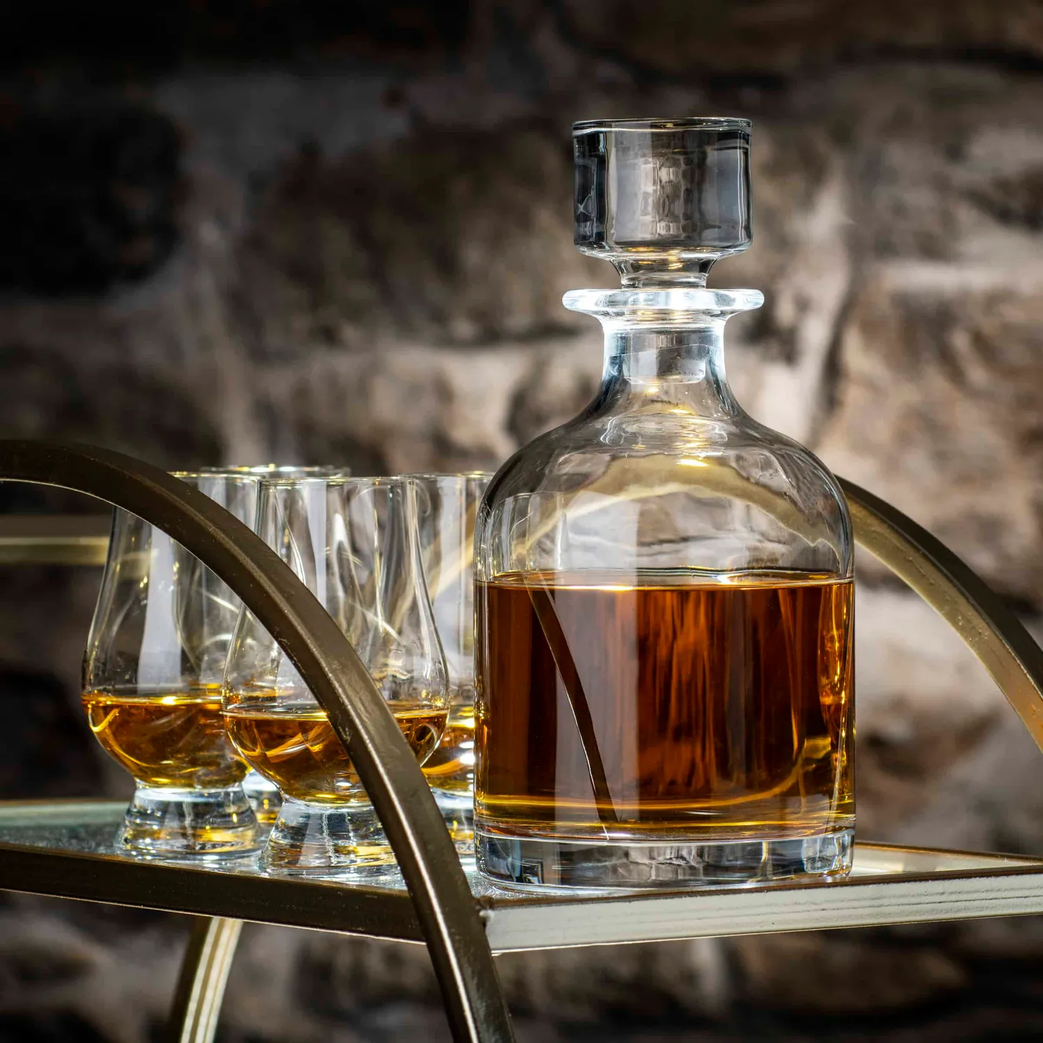 The Glencairn Glass whisky karaf set met geslepen glazen