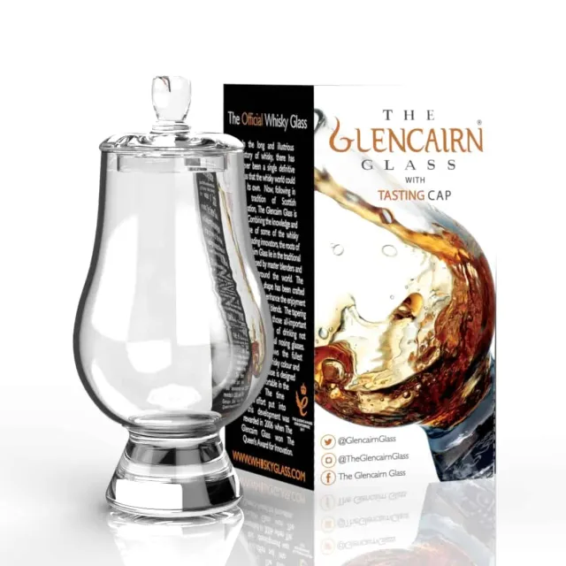 Glencairn whiskyglas met Tasting Cap proefglas