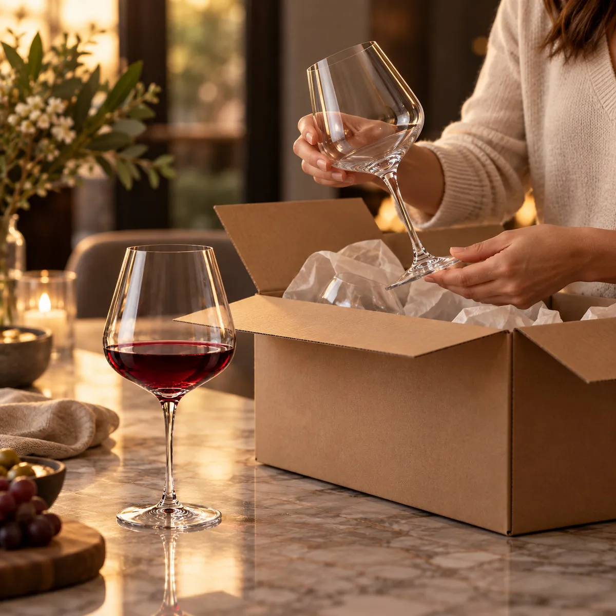 Memoire Sangiovese rode wijnglazen 65 cl