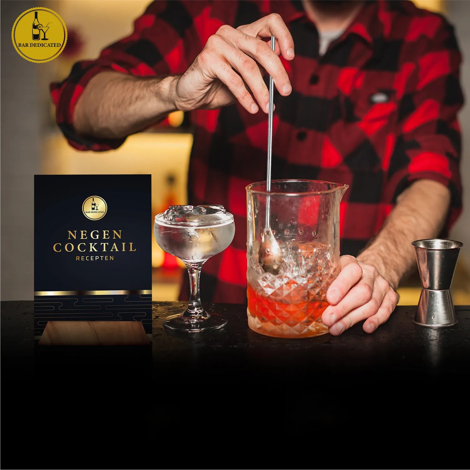 Bar Dedicated cocktailset 16-delig met standaard