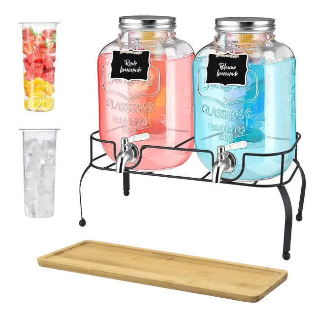 Bar Dedicated drankdispenser 4L set van 2 met kraan