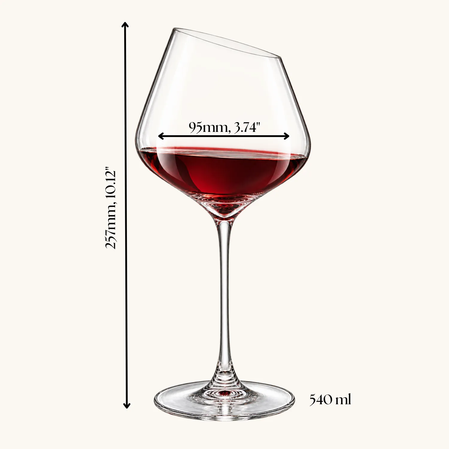 Memoire Aurelia wijnglazen 54 cl asymmetrisch