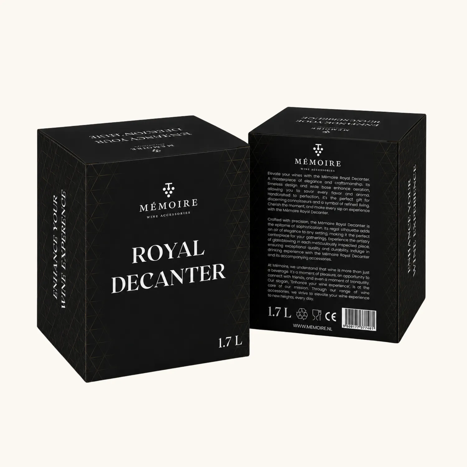 Memoire Royal decanteerkaraf met kurkbal