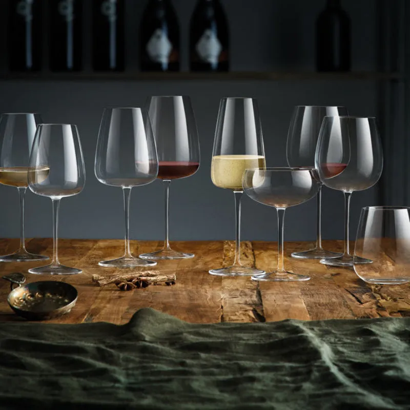 Meravigliosi I Meravigliosi Barolo Shiraz Red Wine Glass 75 cl set van 6 titanium versterkt