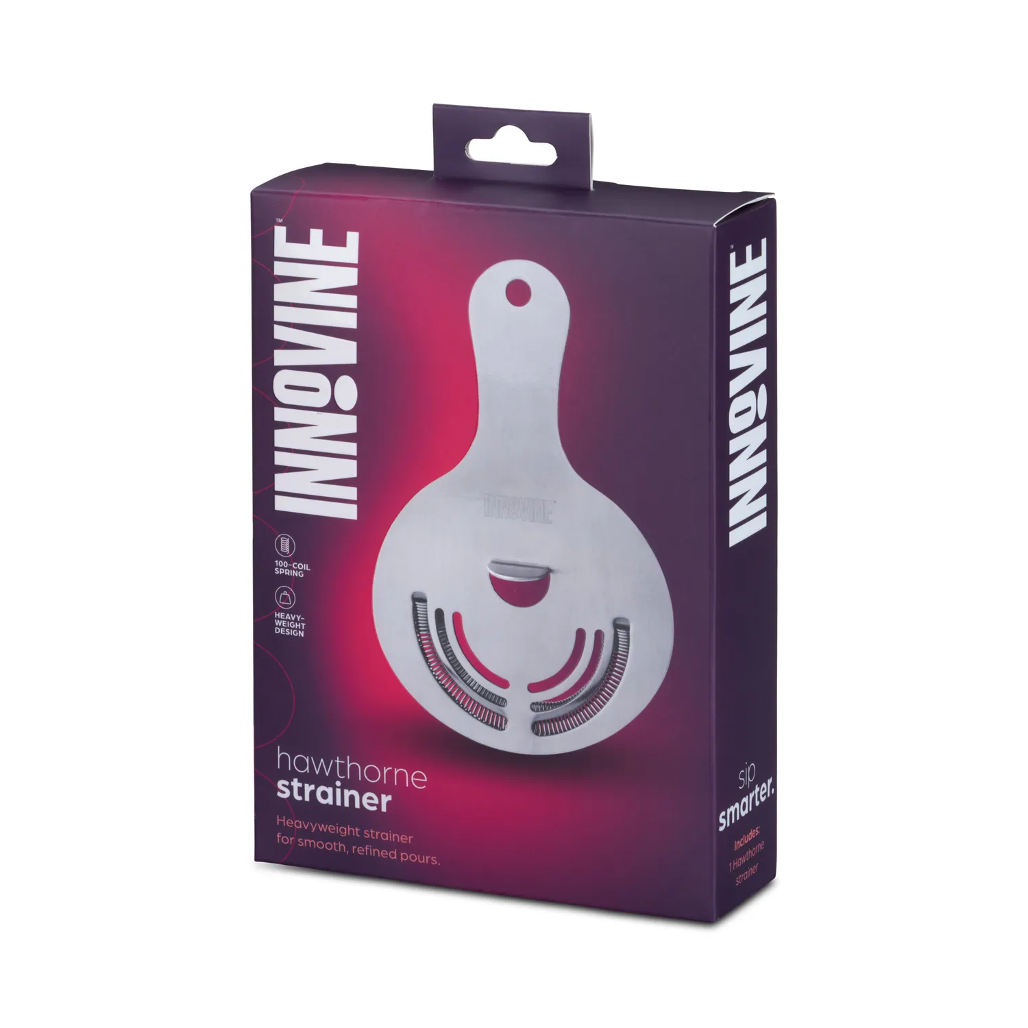 Innovine Hawthorne Strainer cocktailzeef 100-spiraal zilver