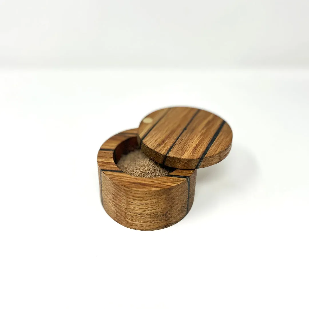 Pappy Van Winkle Barrel Stave zoutpot hout met deksel