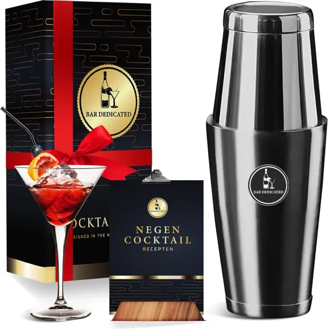 Bar Dedicated Black Boston cocktailshaker zwart