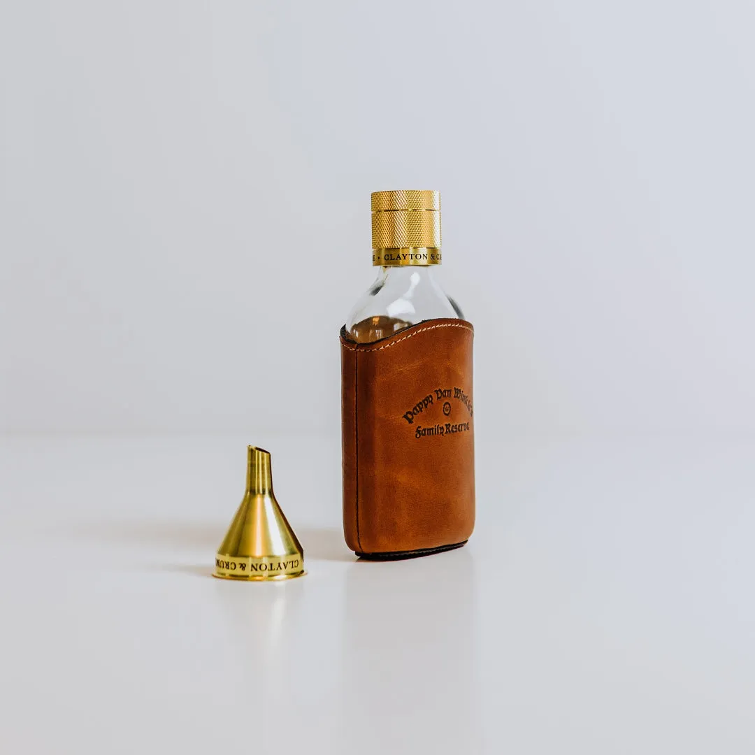 Pappy Van Winkle Family Reserve glazen heupfles 200 ml leer