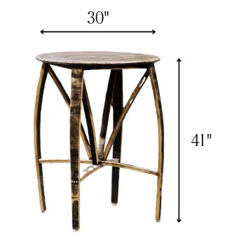 Pappy Van Winkle The Cocktailer High Top Table bartafel van bourbonvatduigen