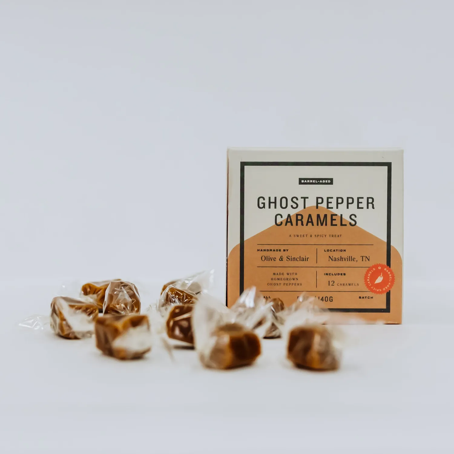 Pappy Van Winkle Barrel Aged Ghost Pepper Caramels karamel