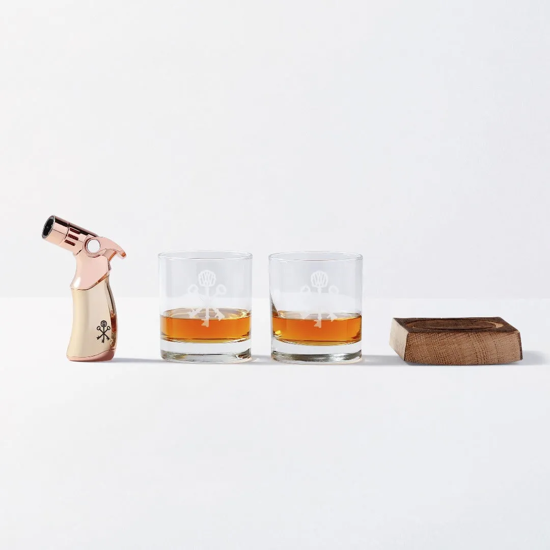 Pappy Van Winkle Smoked Cocktail Kit cocktailset 6 stuks eikenhout