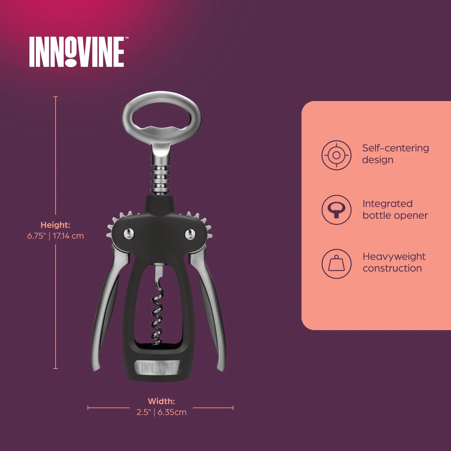 Innovine Pro Winged Corkscrew vleugelkurkentrekker