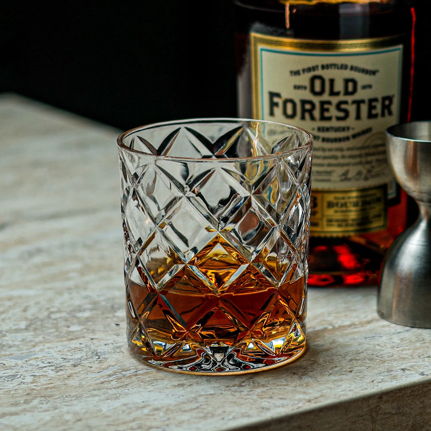 Amehla Diamond whiskyglas geruit