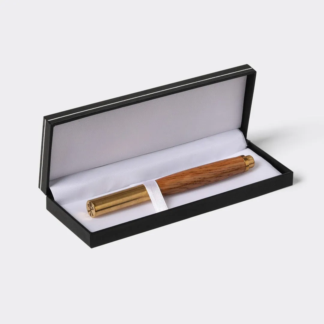 Pappy Van Winkle Bourbon Barrel Stave Brass Pen vulpen van vat hout
