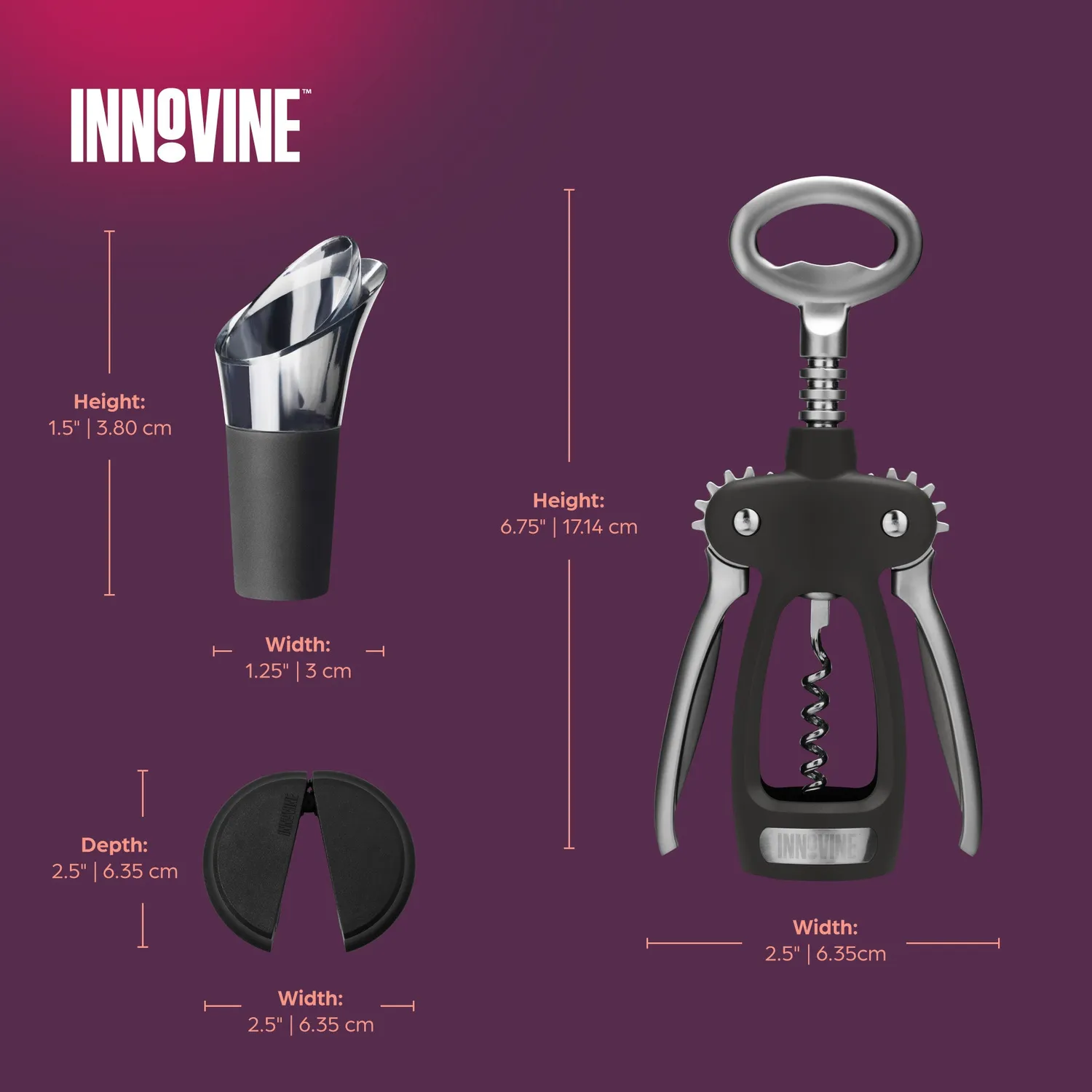 Innovine Pro kurkentrekker cadeauset 3-delig