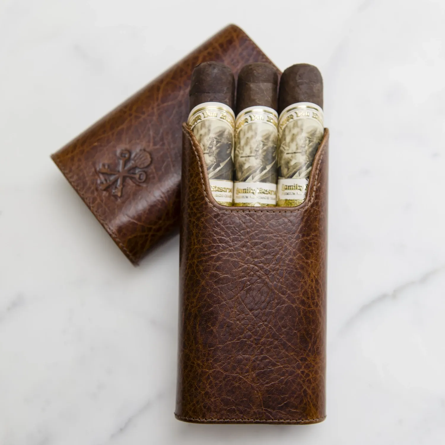 Pappy Van Winkle Custom Show Band sigarenkoker voor 3 sigaren