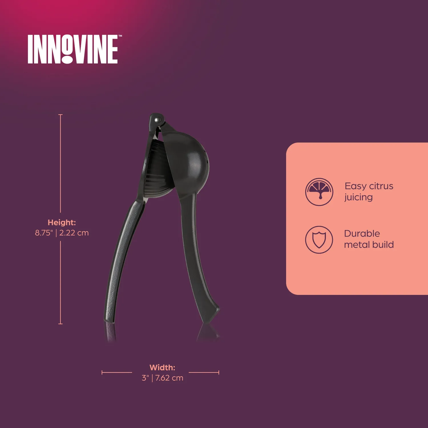 Innovine Mix Citrus Juicer citruspers grijs