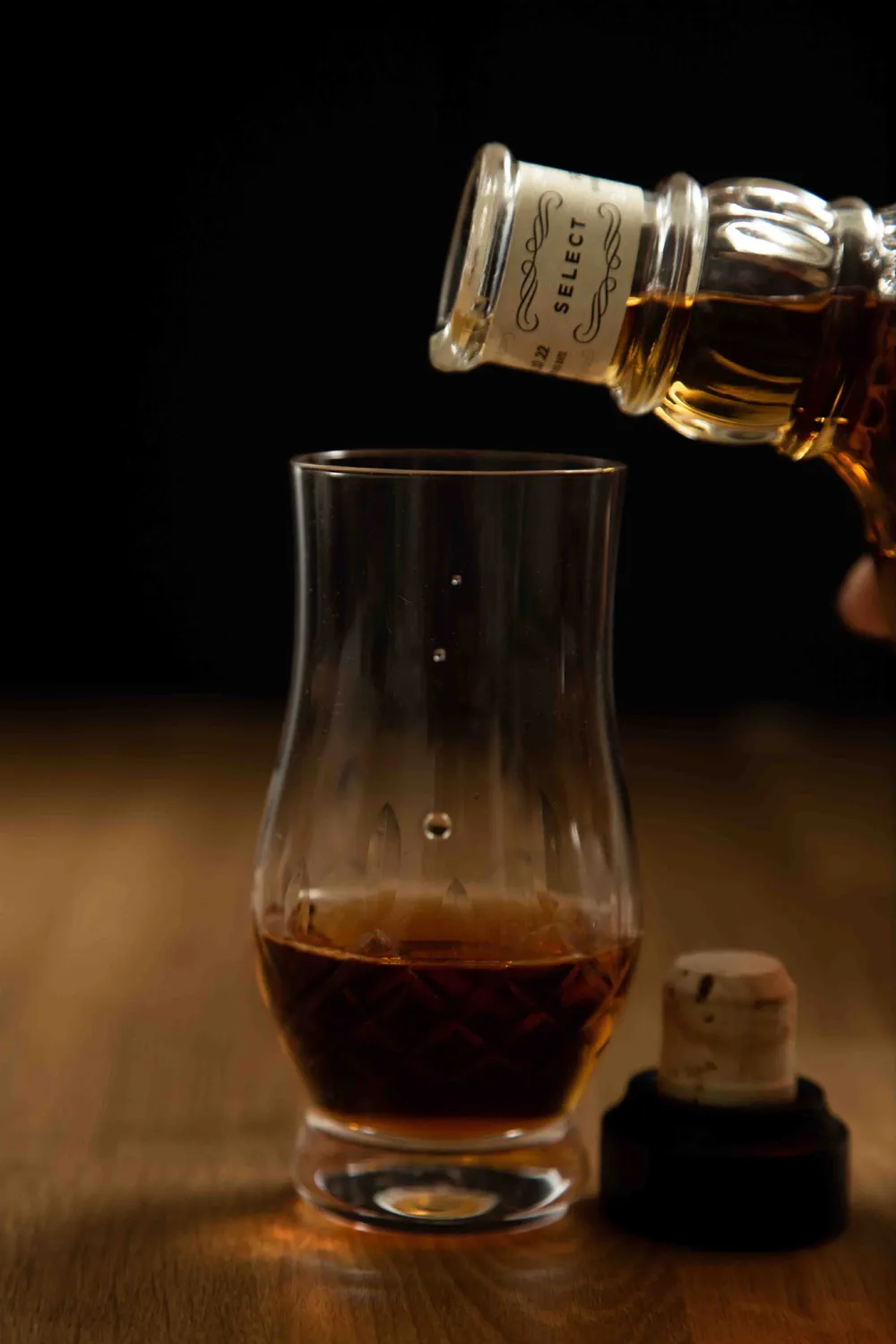 Amehla Hand Cut whisky proefglas 20cl set van 2 kristal