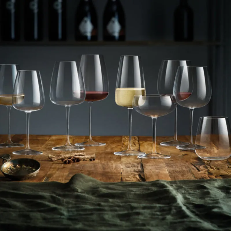 Meravigliosi I Meravigliosi White Wine Glass Sauternes Riesling 35 cl set van 6 titanium versterkt