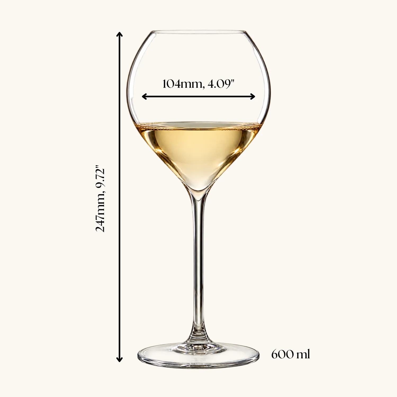 Memoire Celeste Grande wijnglazen 60cl wit