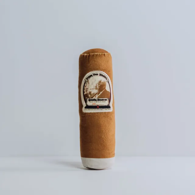 Pappy Van Winkle Pappy Cigar pluche hondenspeeltje met pieper, 12 stuks