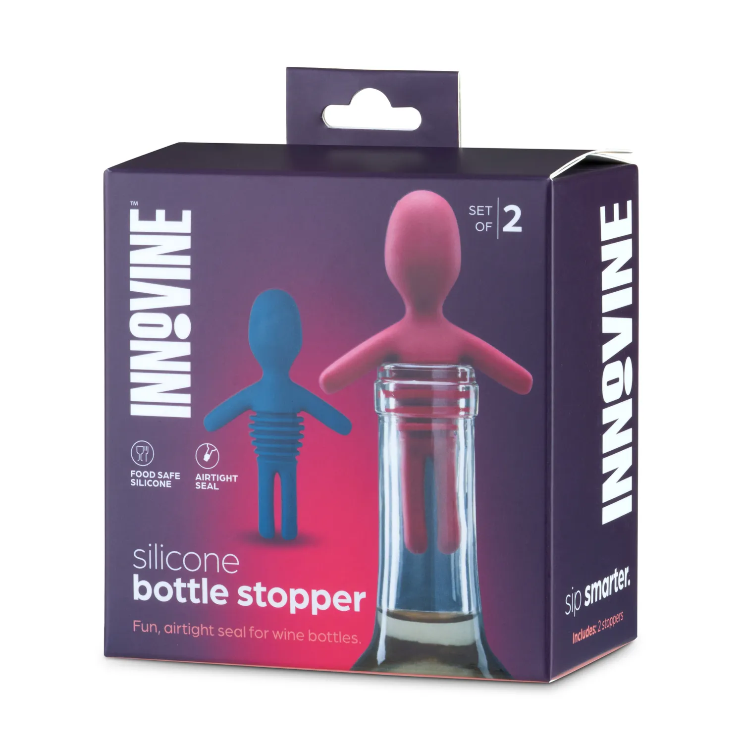 Innovine Save siliconen flessenstop grappig