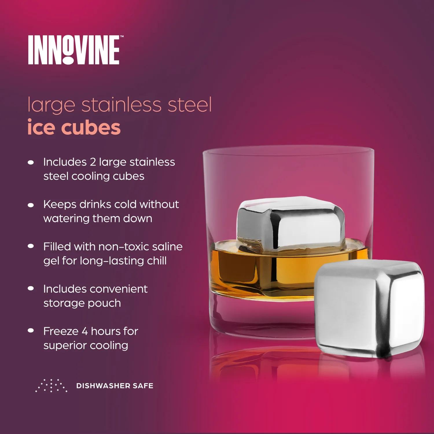Innovine Chill stalen ijsblokjes