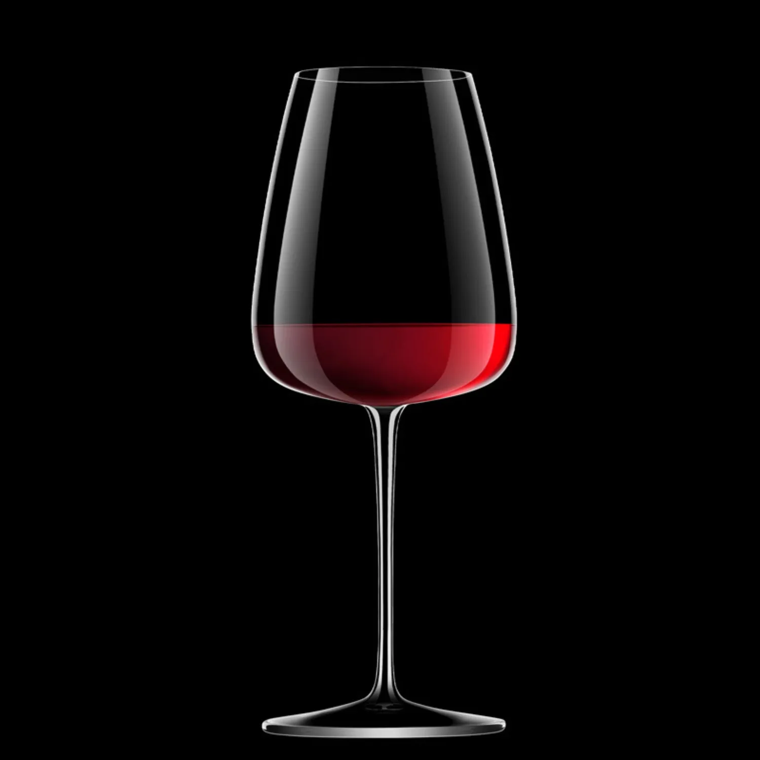 Meravigliosi I Meravigliosi Red Wine Glass Sangiovese 55 cl set van 6 titanium versterkt
