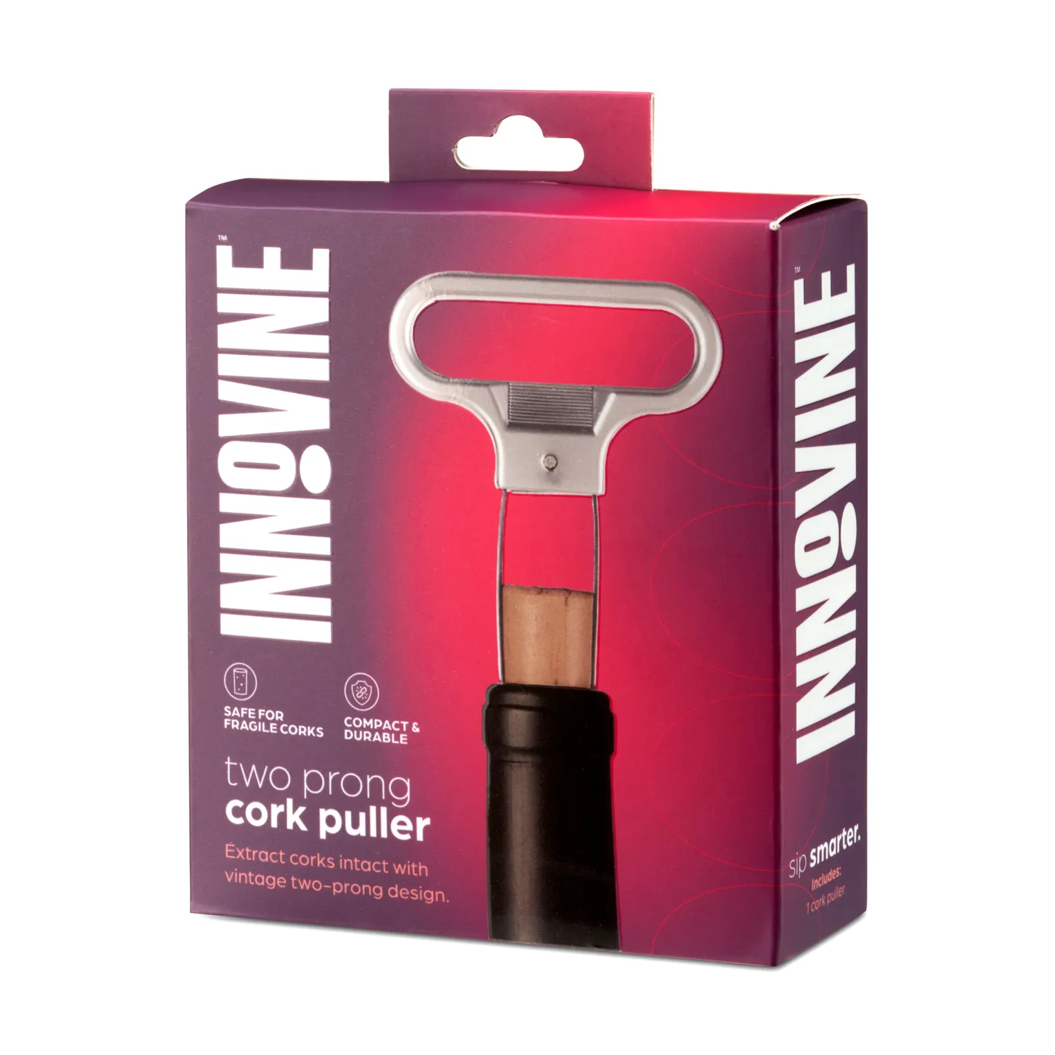 Innovine Serve kurkentrekker tweetand zilver