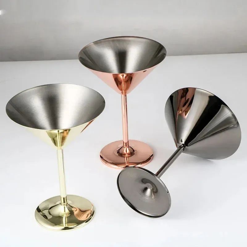Bar Dedicated martini cocktailglazen rvs 4 kleuren proefglas