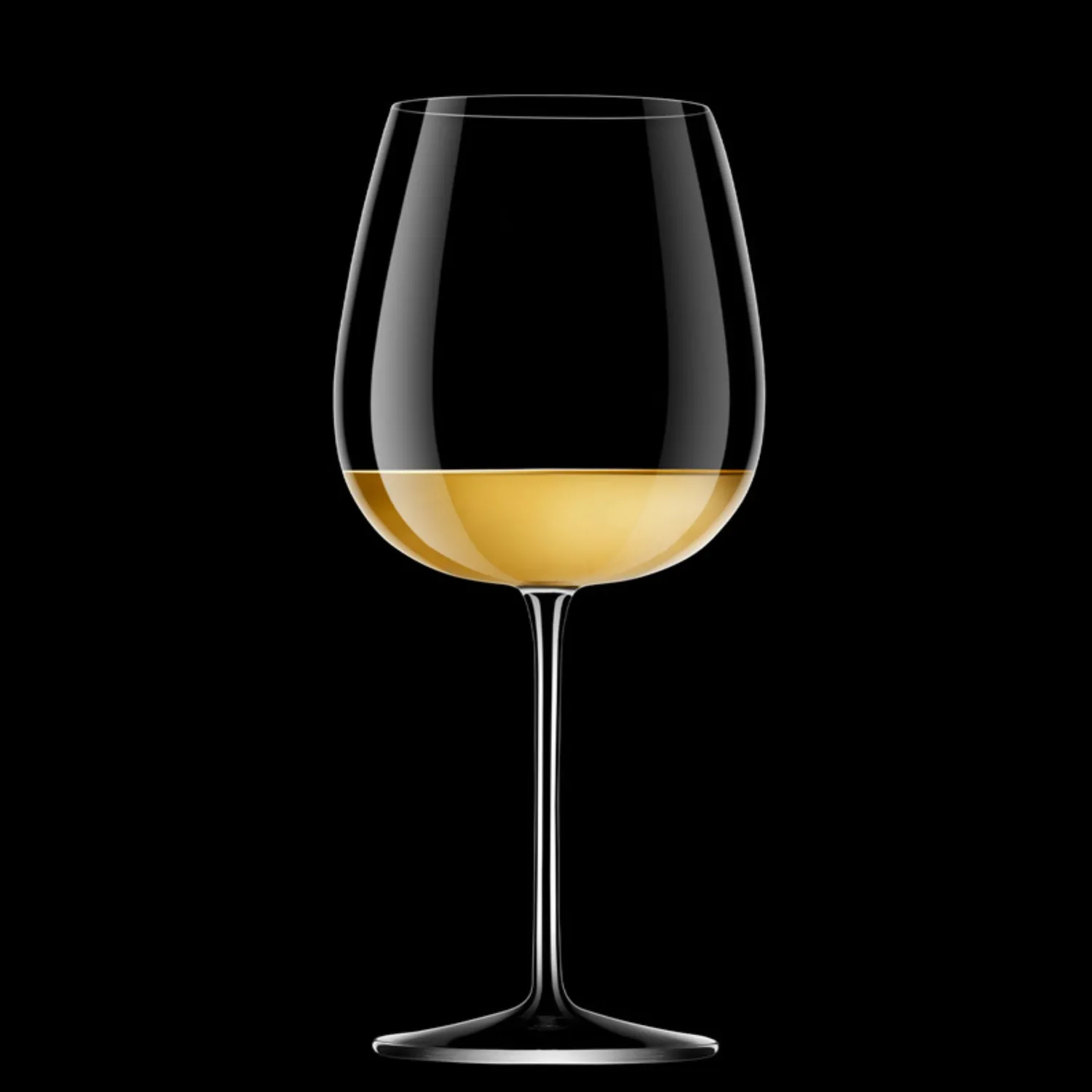 Meravigliosi I Meravigliosi White Wine Glass Oaked Chardonnay 65 cl set van 6 titanium versterkt