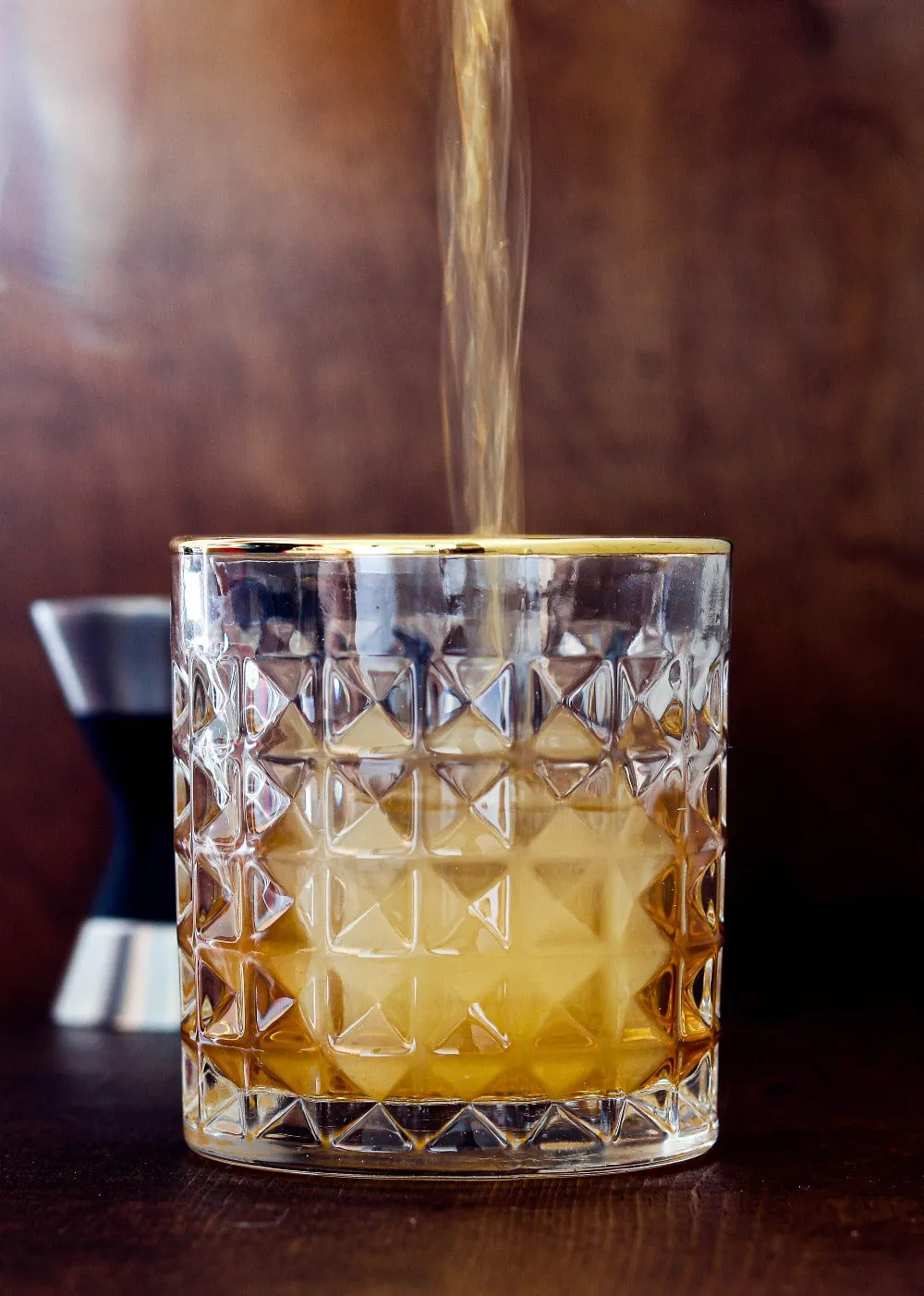 Amehla Gold Rimmed whiskyglas gouden rand