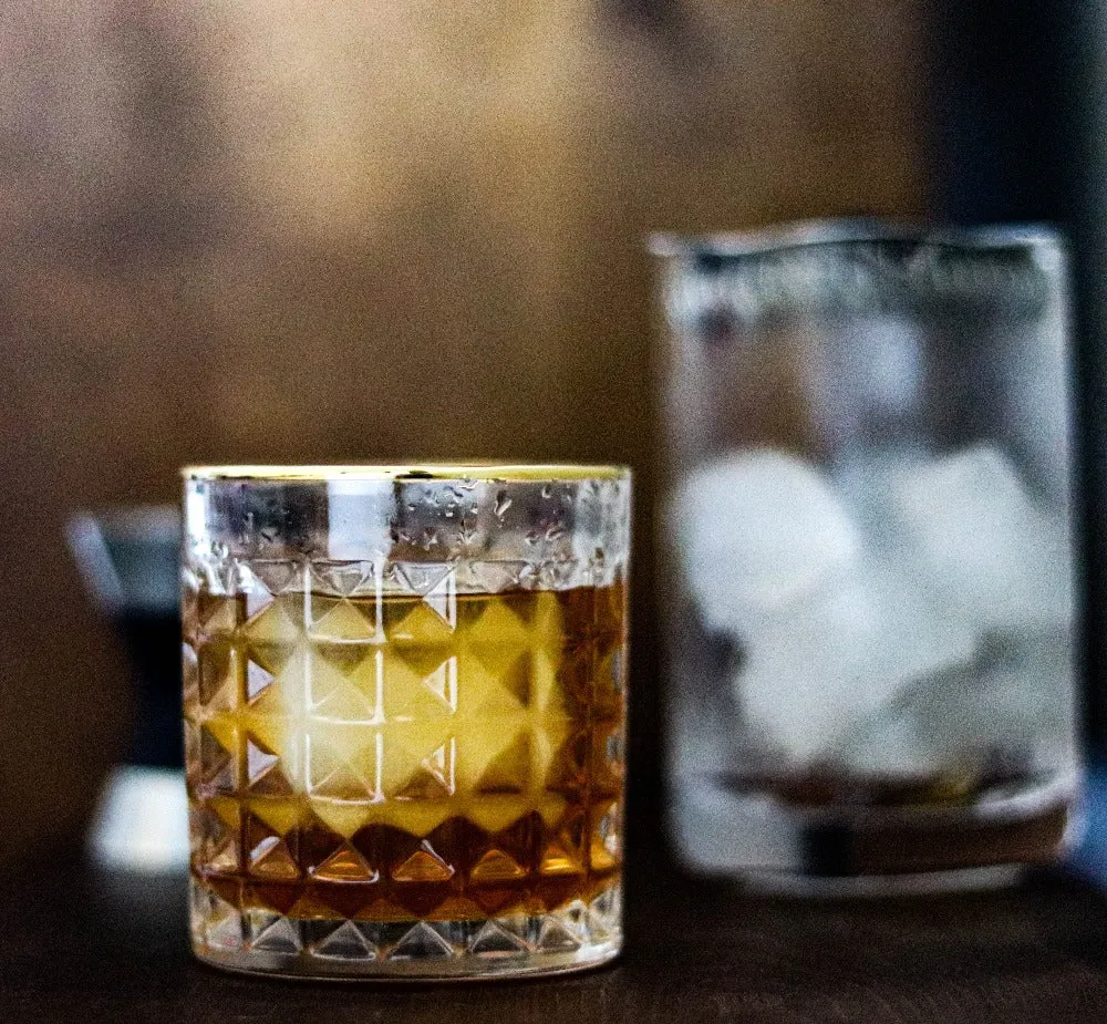 Amehla Gold Rimmed whiskyglas gouden rand