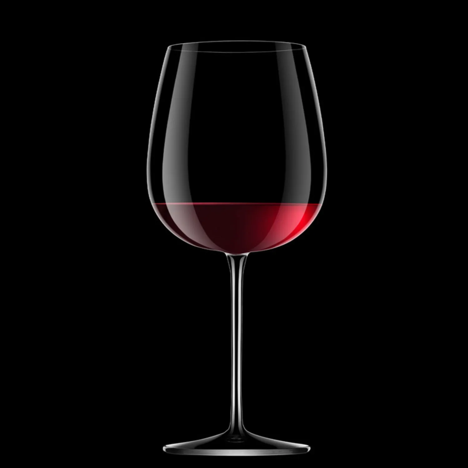 Meravigliosi I Meravigliosi Barolo Shiraz Red Wine Glass 75 cl set van 6 titanium versterkt