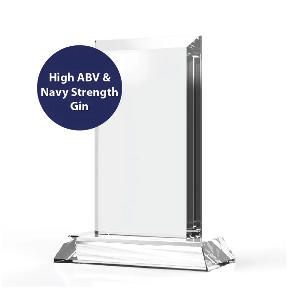 The Glencairn Glass Rectangle Trophy high abv gin trofee
