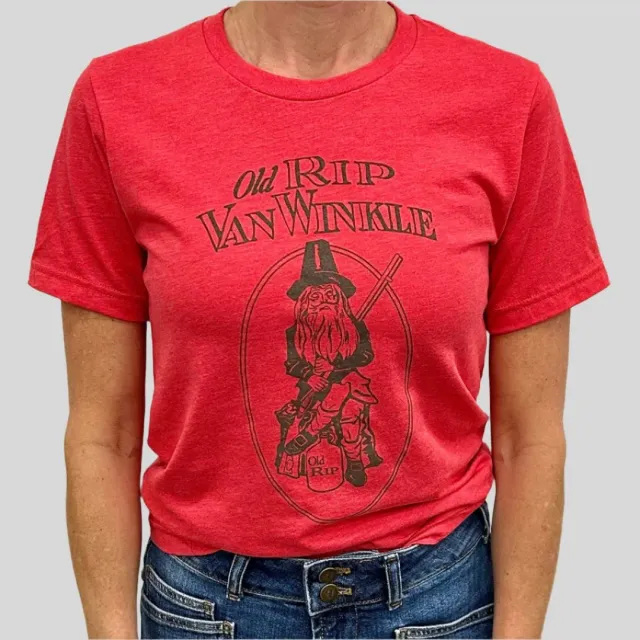 Pappy Van Winkle Unisex Old Rip Van Winkle T-shirt rood tri-blend