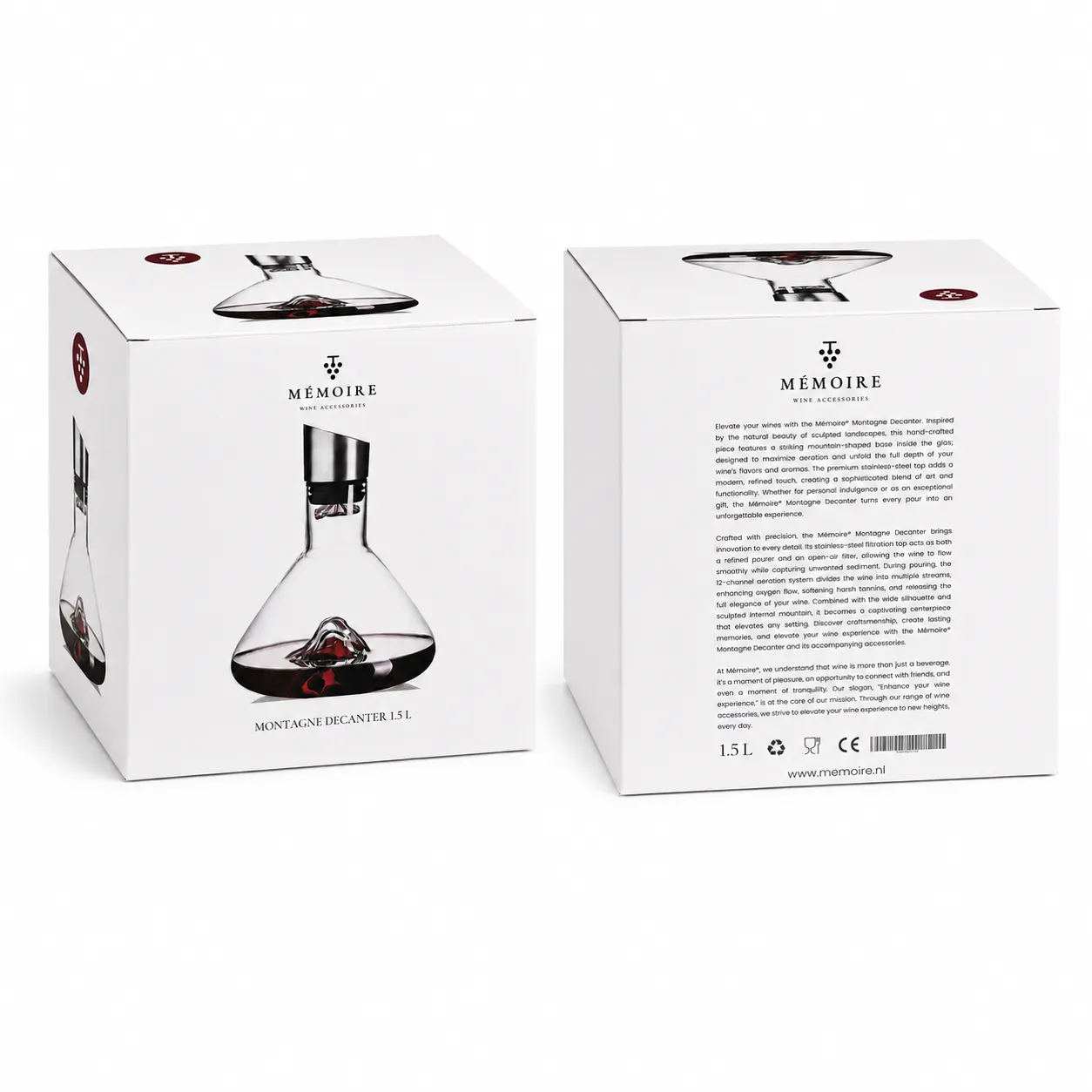Mémoire Montagne decanteerkaraf – 1,6 liter, loodvrij glas