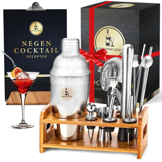 Bar Dedicated cocktailset 16-delig met standaard