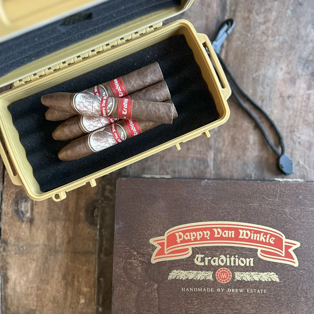 Pappy Van Winkle Family Reserve reis-humidor voor 10 sigaren